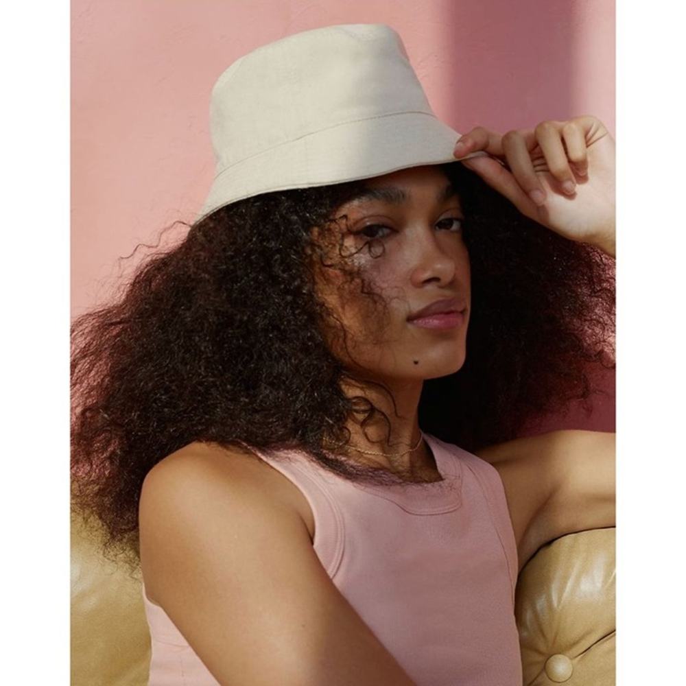 New Casual Short Brimmed Both Ways Lightweight Canvas Bucket Hat White E0300